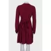 Red midi dress