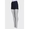 Navy blue high waist shorts