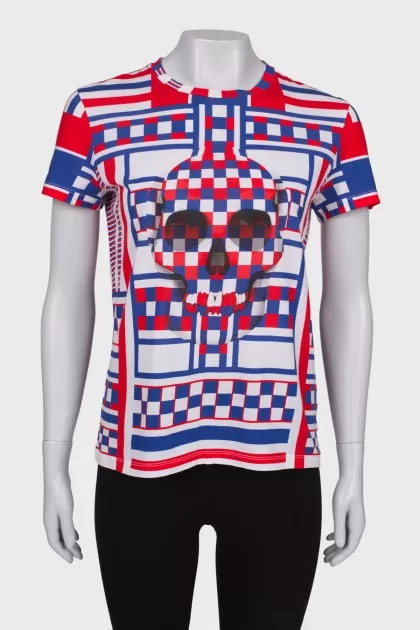 T-shirt with skull print