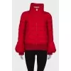 Red jacket with back patch