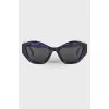 Abstract Purple Sunglasses