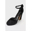 Suede high heels