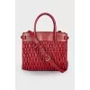 Bordeaux leather bag