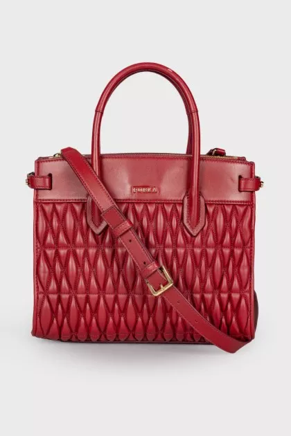 Bordeaux leather bag