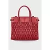 Bordeaux leather bag