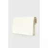 Saffiano leather Logo Plaque Envelope bag