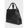 Black perforated bag