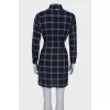 Plaid shirt dress