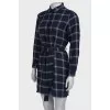 Plaid shirt dress