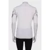 T-shirt in milky wool and cashmere