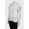 T-shirt in milky wool and cashmere