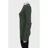 Green cashmere sweater