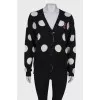 Wool cardigan with tag