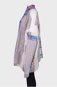 Plaid shirt-dress