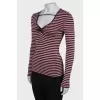 Long sleeve V-neck