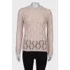 Knitted wool sweater