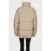 Beige jacket with patch
