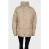 Beige jacket with patch