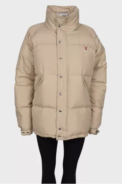 Beige jacket with patch