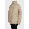 Beige jacket with patch