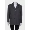 Gray wool jacket