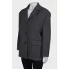 Gray wool jacket
