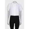 White cropped T-shirt