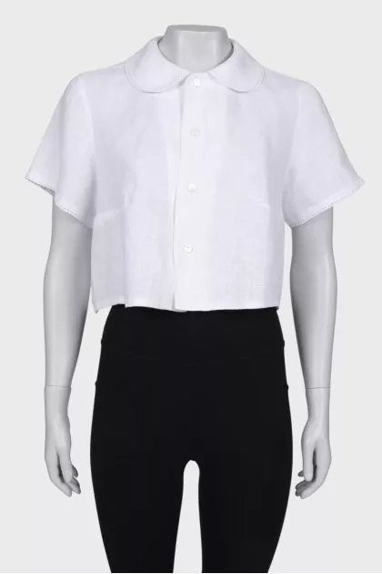 White cropped T-shirt