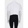 White cropped T-shirt
