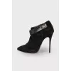 Suede stiletto heels