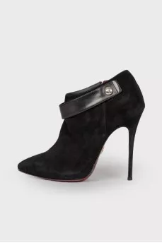 Suede stiletto heels
