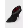 Suede stiletto heels