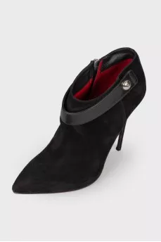 Suede stiletto heels