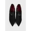 Suede stiletto heels
