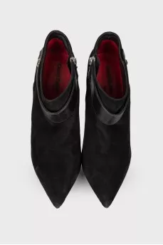 Suede stiletto heels