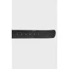 Embossed leather belt