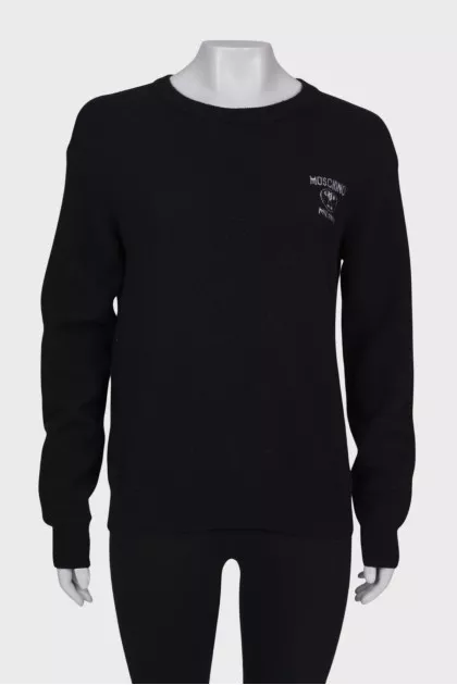 Men's natural wool sweater
