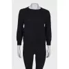 Black sweater with a pattern