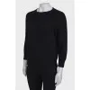 Black sweater with a pattern