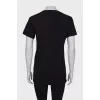 Black printed T-shirt