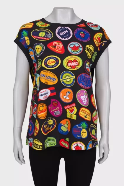 Mixed print T-shirt