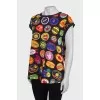 Mixed print T-shirt