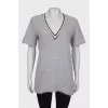 Short sleeve wool tunic