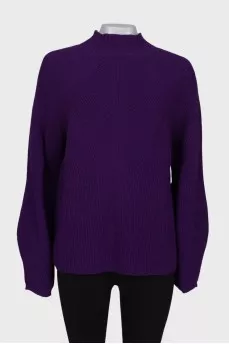 Purple sweater loose fit