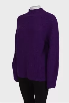 Purple sweater loose fit