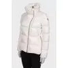 White jacket with massive zip
