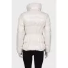 White jacket with massive zip