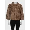 Natural fur coat