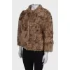 Natural fur coat