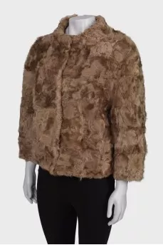 Natural fur coat